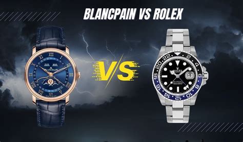 rolex vs blancpain watch.